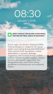 What Should Travelers Avoid While Visiting Natural Areas in Deogarh