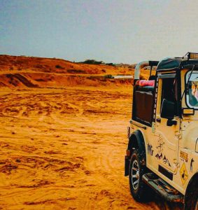 jeep safari in khimsar